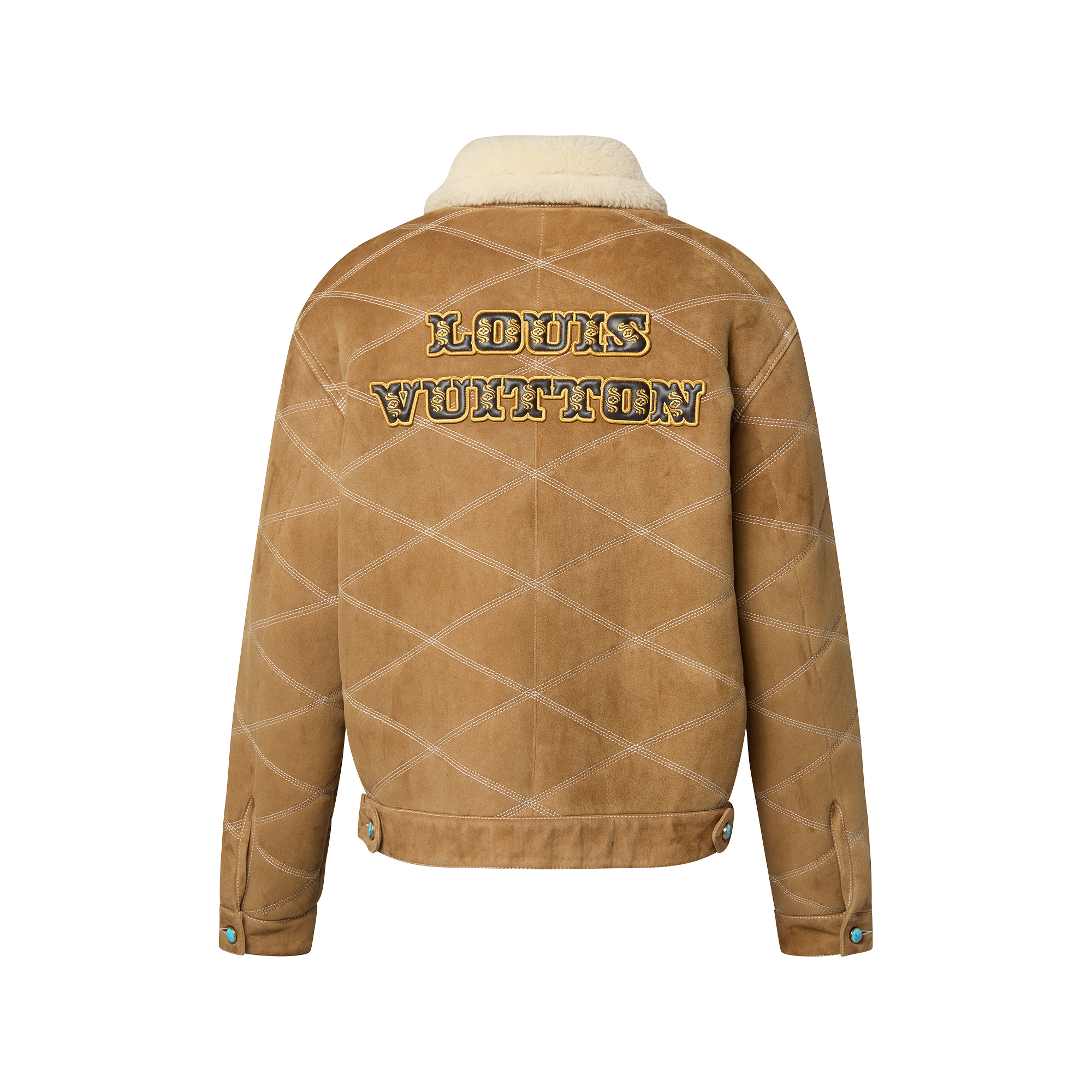 Embroidered Shearling Workwear Blouson - High-End Ready-to-Wear